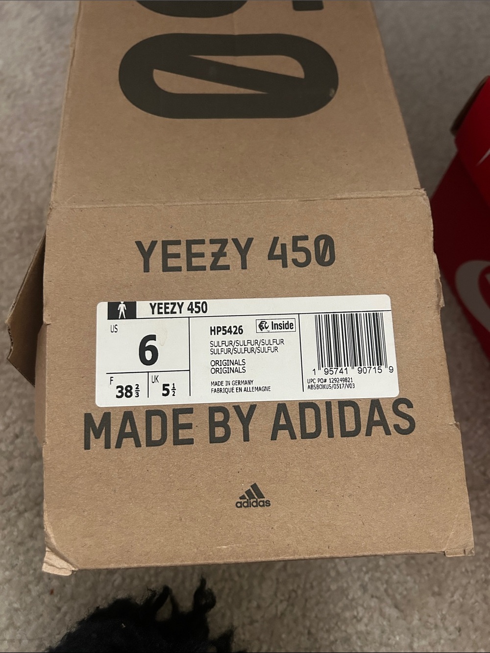 adidas Kids Sneakers in Brown and Black Box Label
